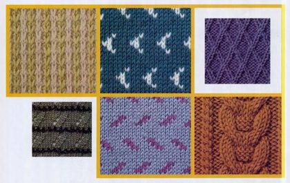 узор спицами