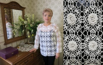 вязаный кардиган