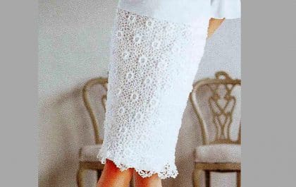 вязаная юбка