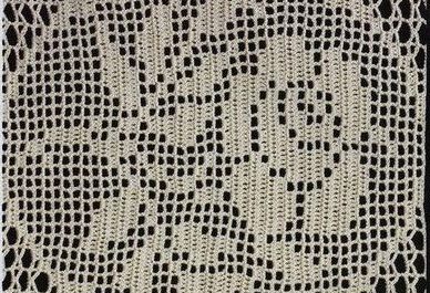 схема филейного вязания