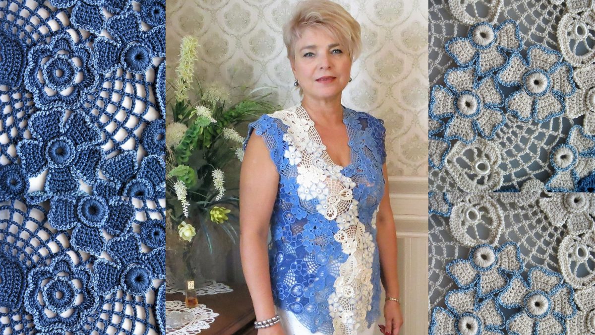 Летний топ из кружев