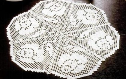 вязаные салфетки