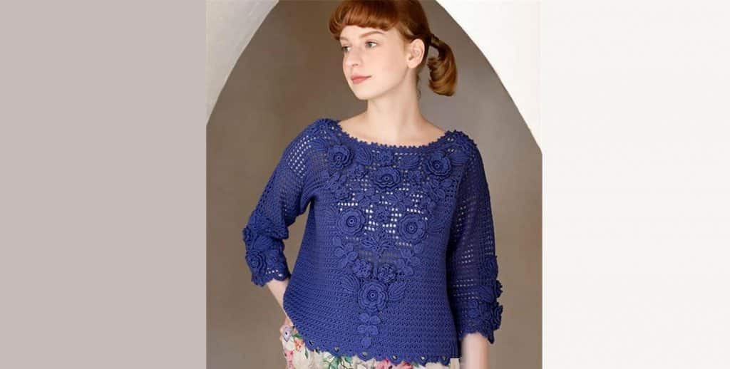 Ажурный джемпер