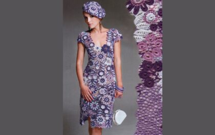 вязаное платье крючком