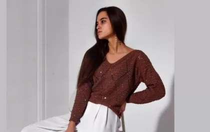 вязаный пуловер