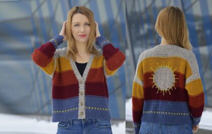 вязаный кардиган