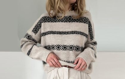 вязаный пуловер