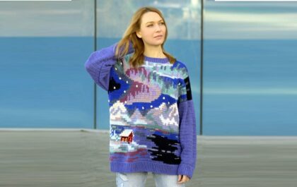 вязаный пуловер