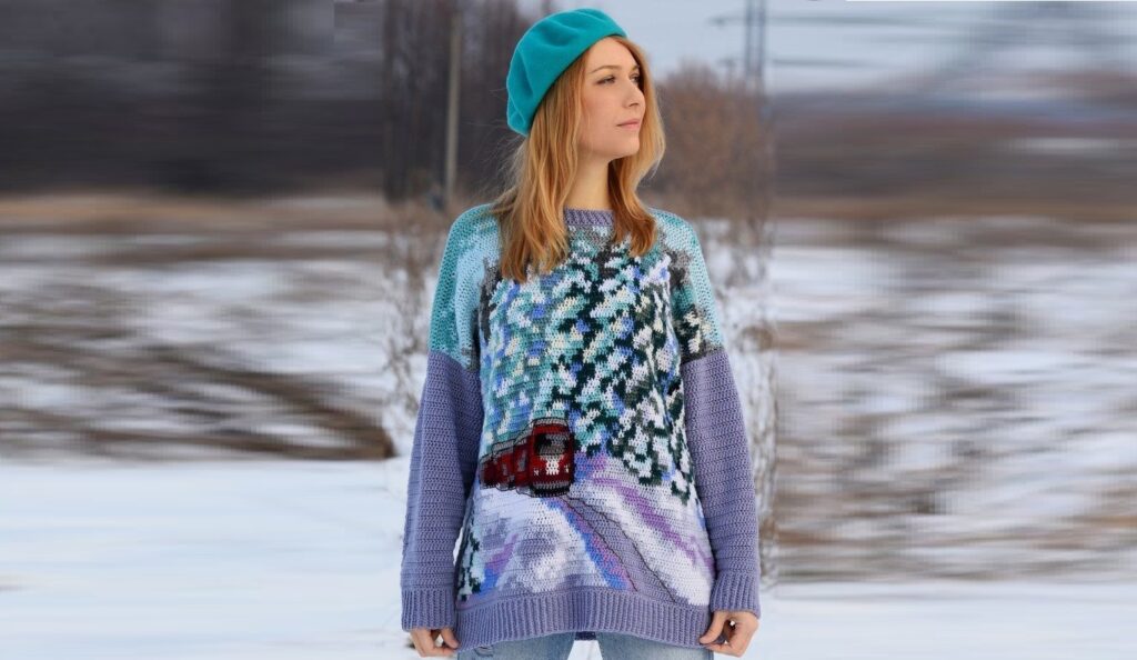 Джемпер «Дорога через лес»