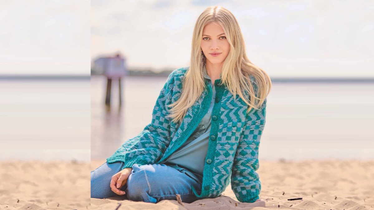 Жакет с жаккардовым узором