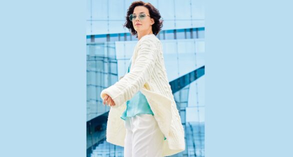 вязаный кардиган