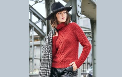 вязаный пуловер