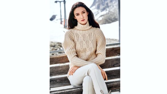 вязаный пуловер