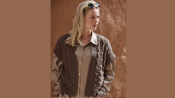 вязаный жилет