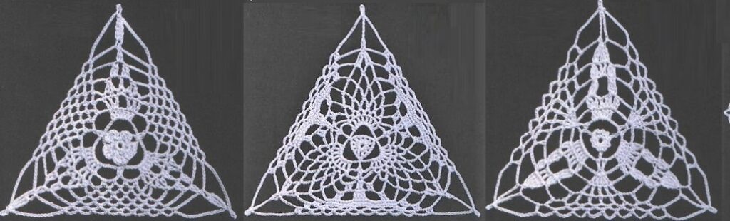 Треугольные мотивы крючком