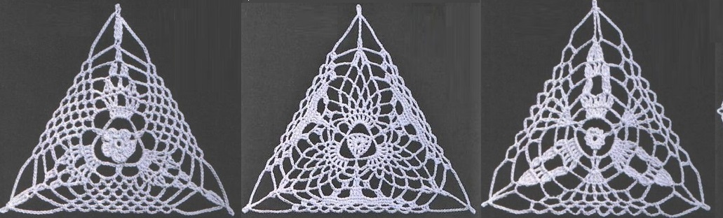 Треугольные мотивы крючком