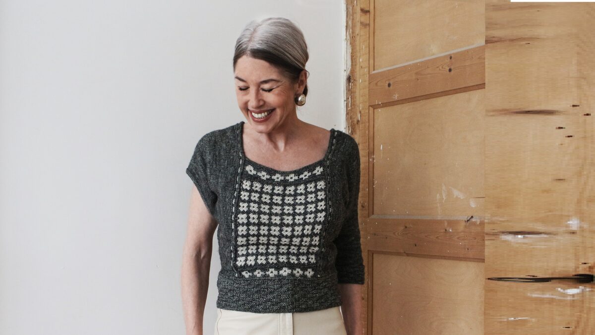 Модульный пуловер с ленивым жаккардом D’Aisi