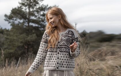 вязаный кардиган