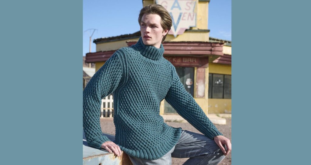 Пуловер с воротником гольф AUGUST