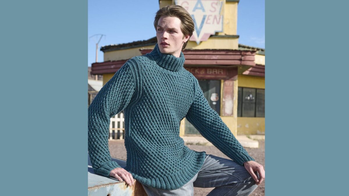 Пуловер с воротником гольф AUGUST