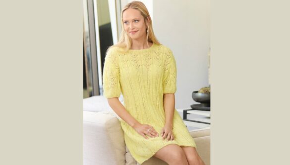 вязаное платье