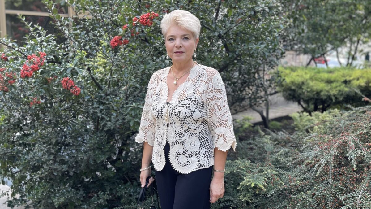 Жакет с элементами ирландского кружева