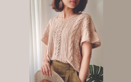 вязаный топ