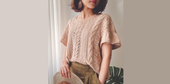 вязаный топ