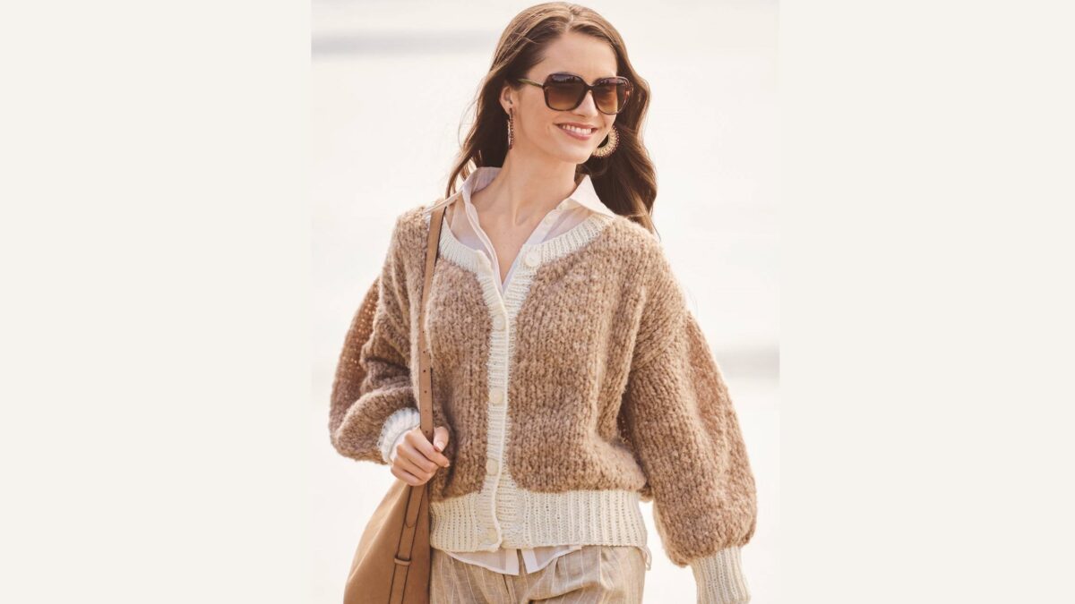 Жакет с рукавами буф