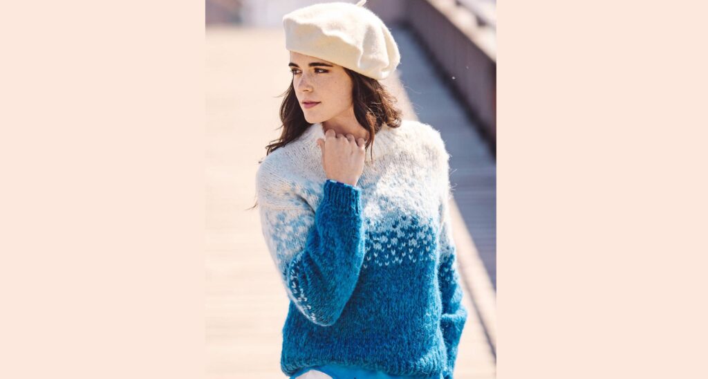 Жаккардовый пуловер