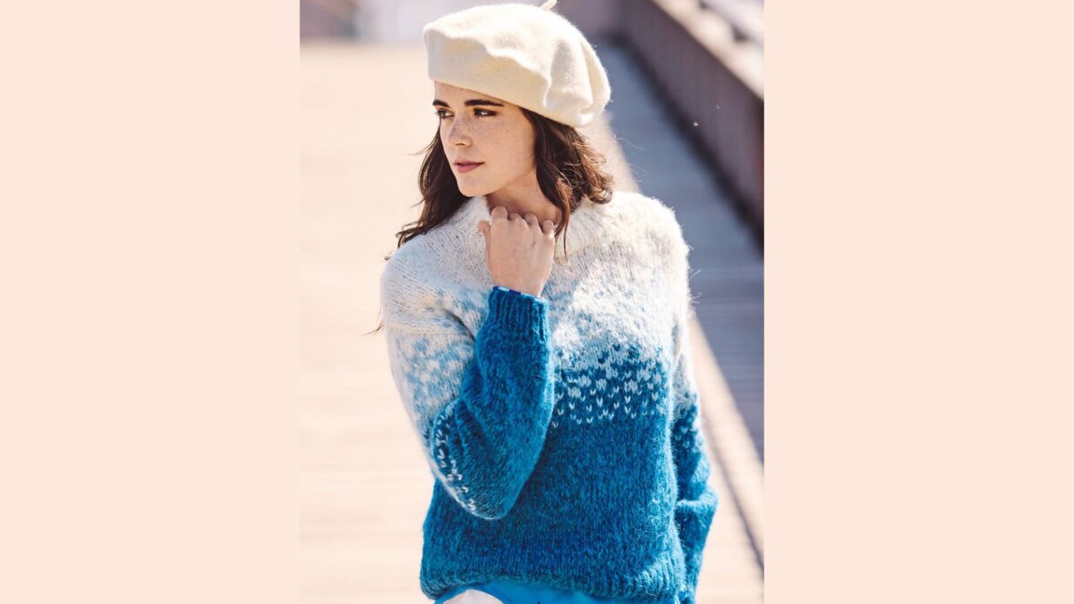 Жаккардовый пуловер