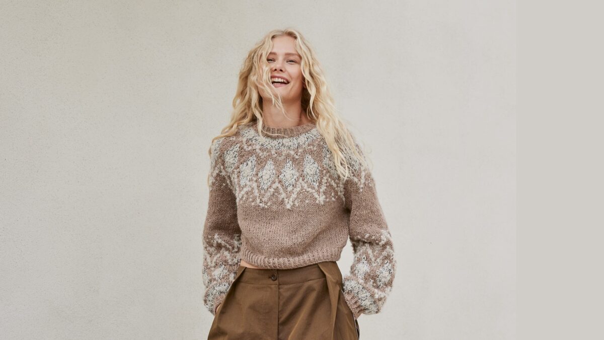 Укороченный пуловер