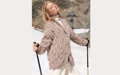 вязаный кардиган