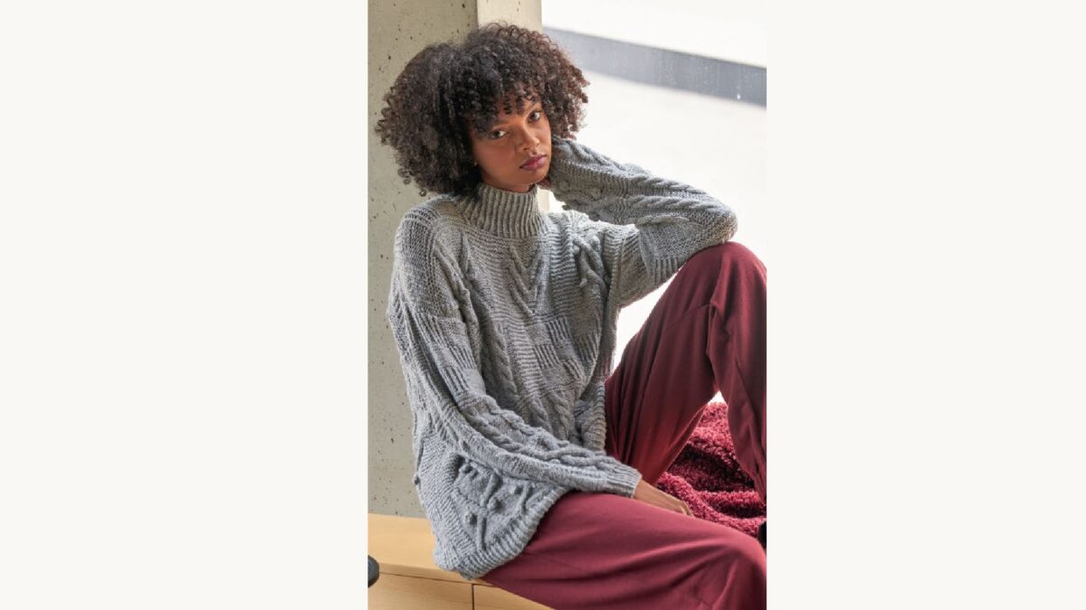 Пуловер с коллажем узоров BRUNHILD