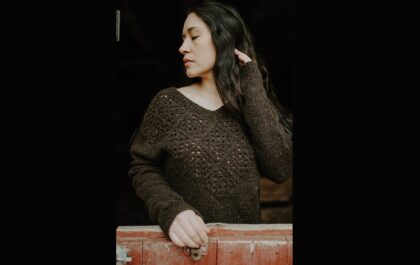 вязаный пуловер