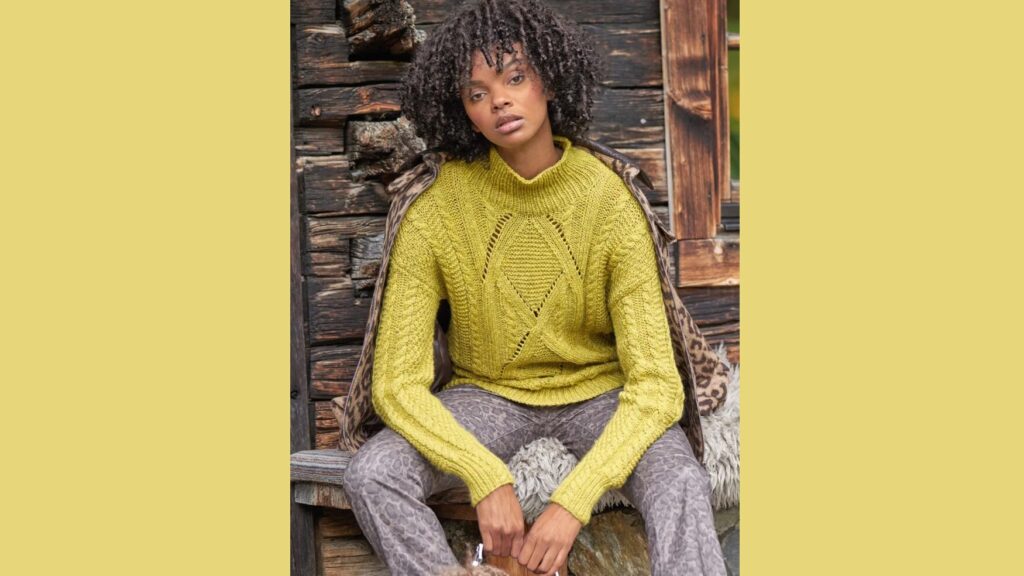 Пуловер с миксом узоров BABSIE