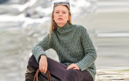 вязаный пуловер