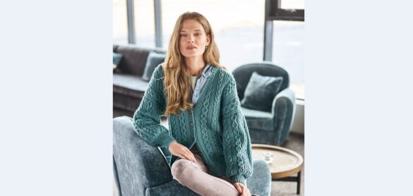 вязаный кардиган