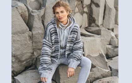 вязаный кардиган