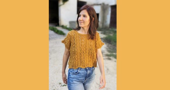 вязаный топ