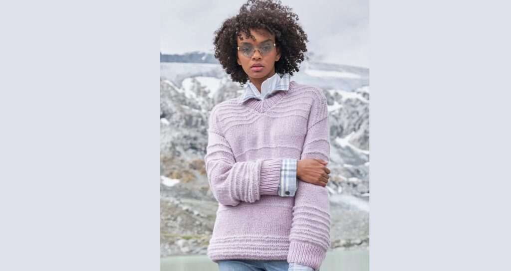 Пуловер с рельефными полосками BEATIS