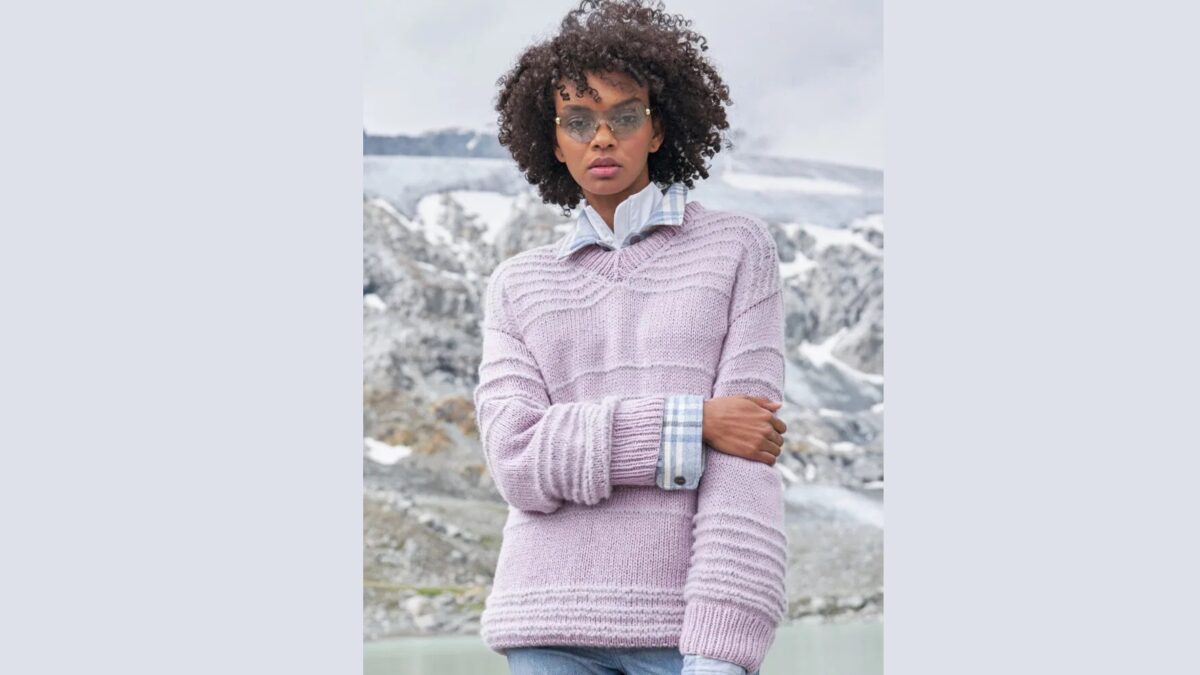 Пуловер с рельефными полосками BEATIS