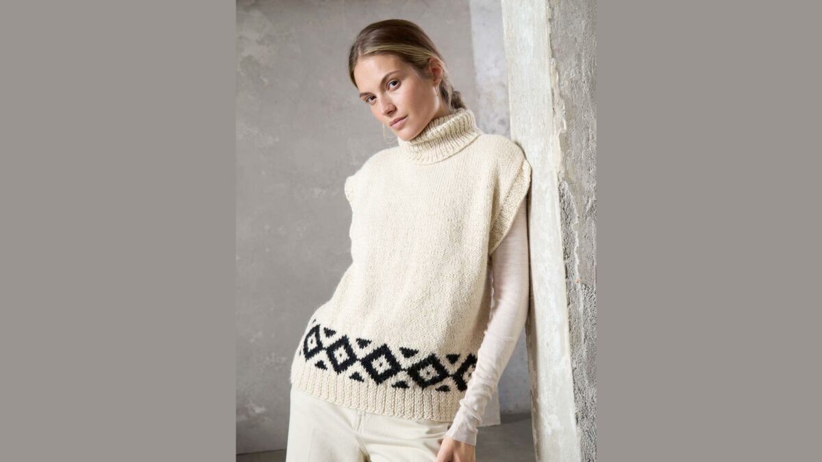 Жилет Natural Lama Chunky