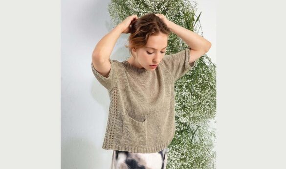 вязаный топ