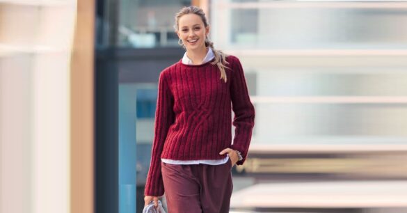 вязаный пуловер