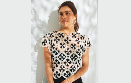 вязаный топ