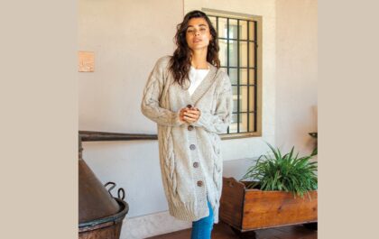 вязаный кардиган