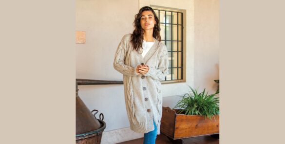 вязаный кардиган